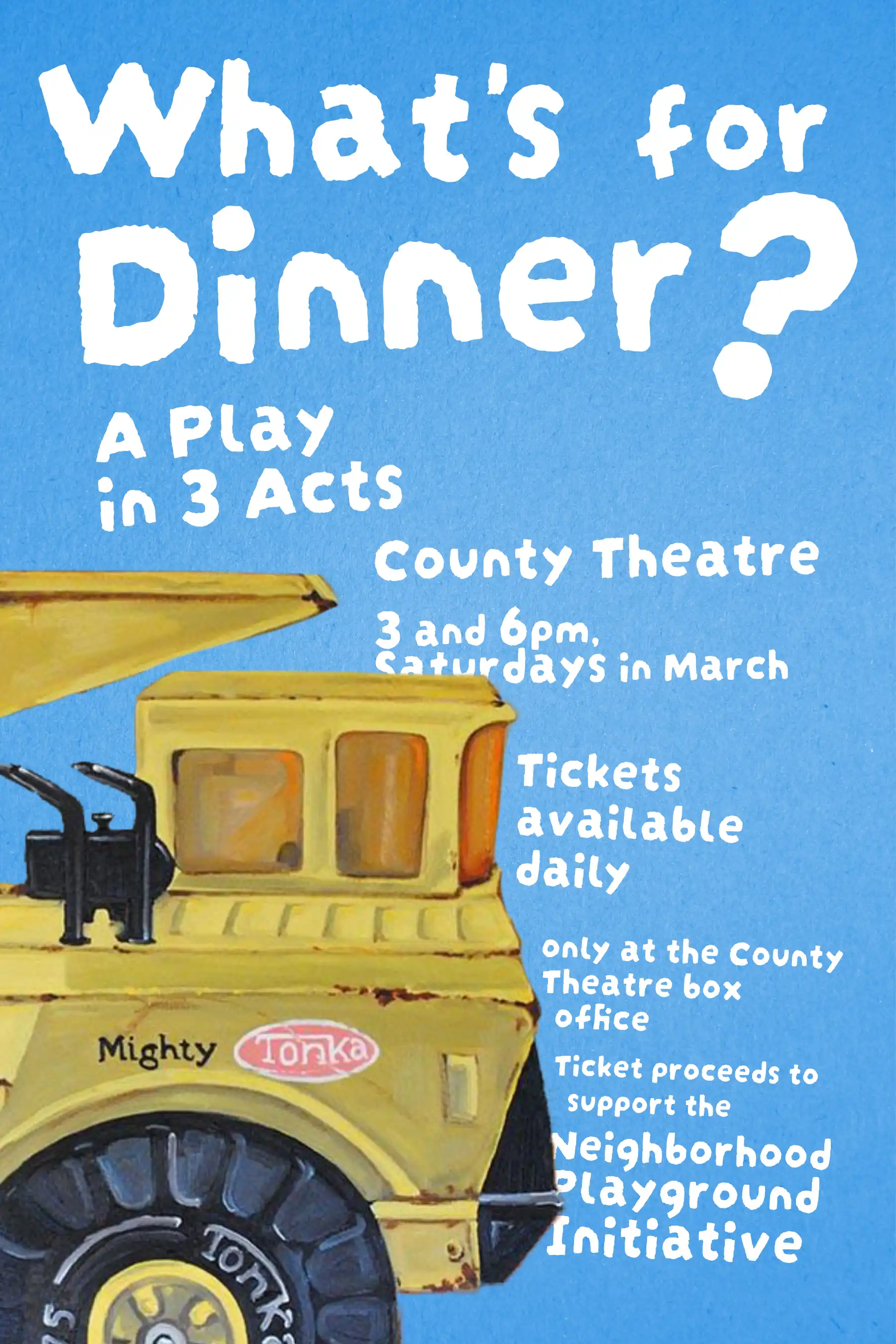theatrical poster for what's for dinner